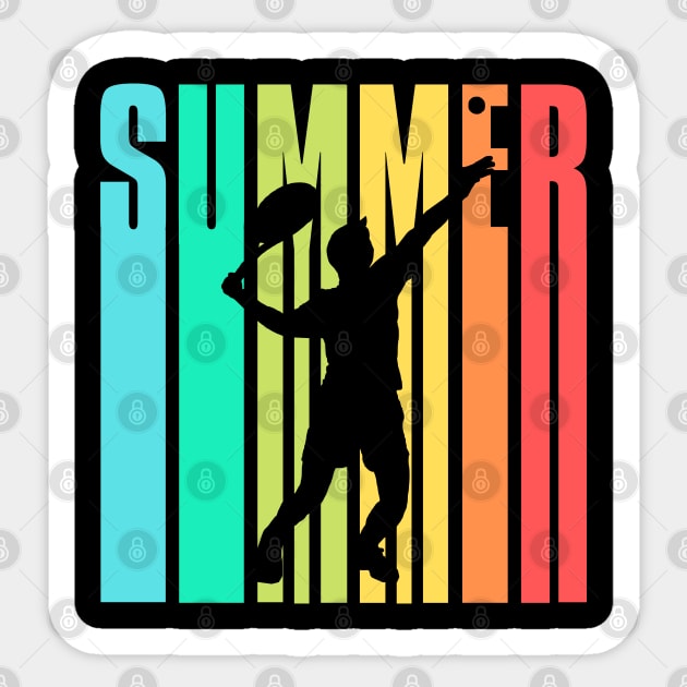 US Open Summer Tennis Silhouette Sticker by TopTennisMerch